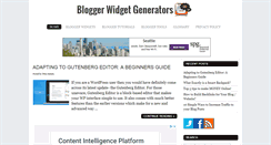 Desktop Screenshot of bloggerwidgetgenerators.com